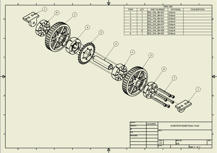 700x494 autodesk inventor drawing views - Inventor Drawing