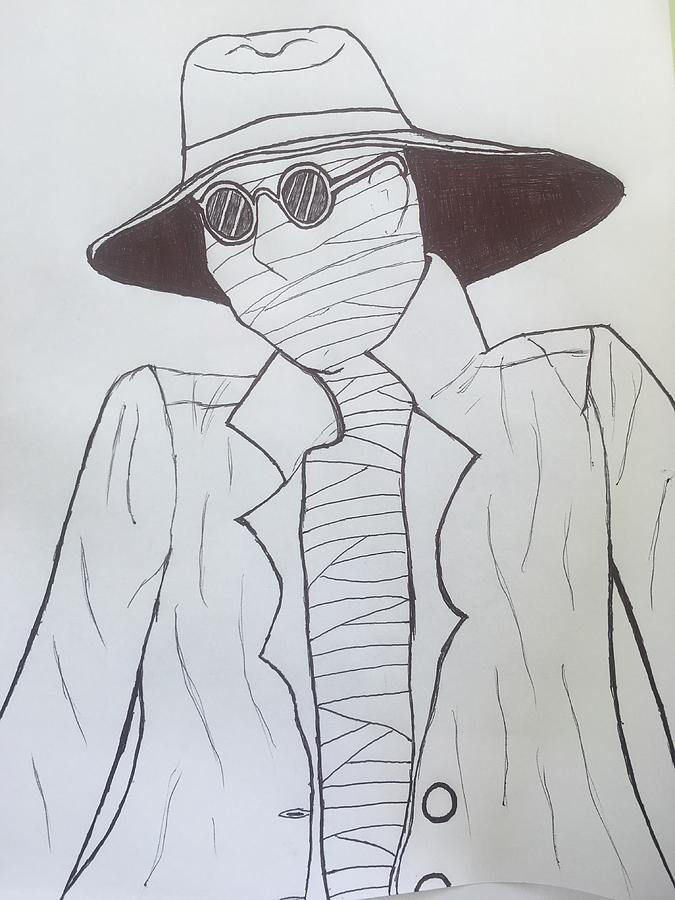 675x900 Invisible Man Drawing - Invisible Drawing