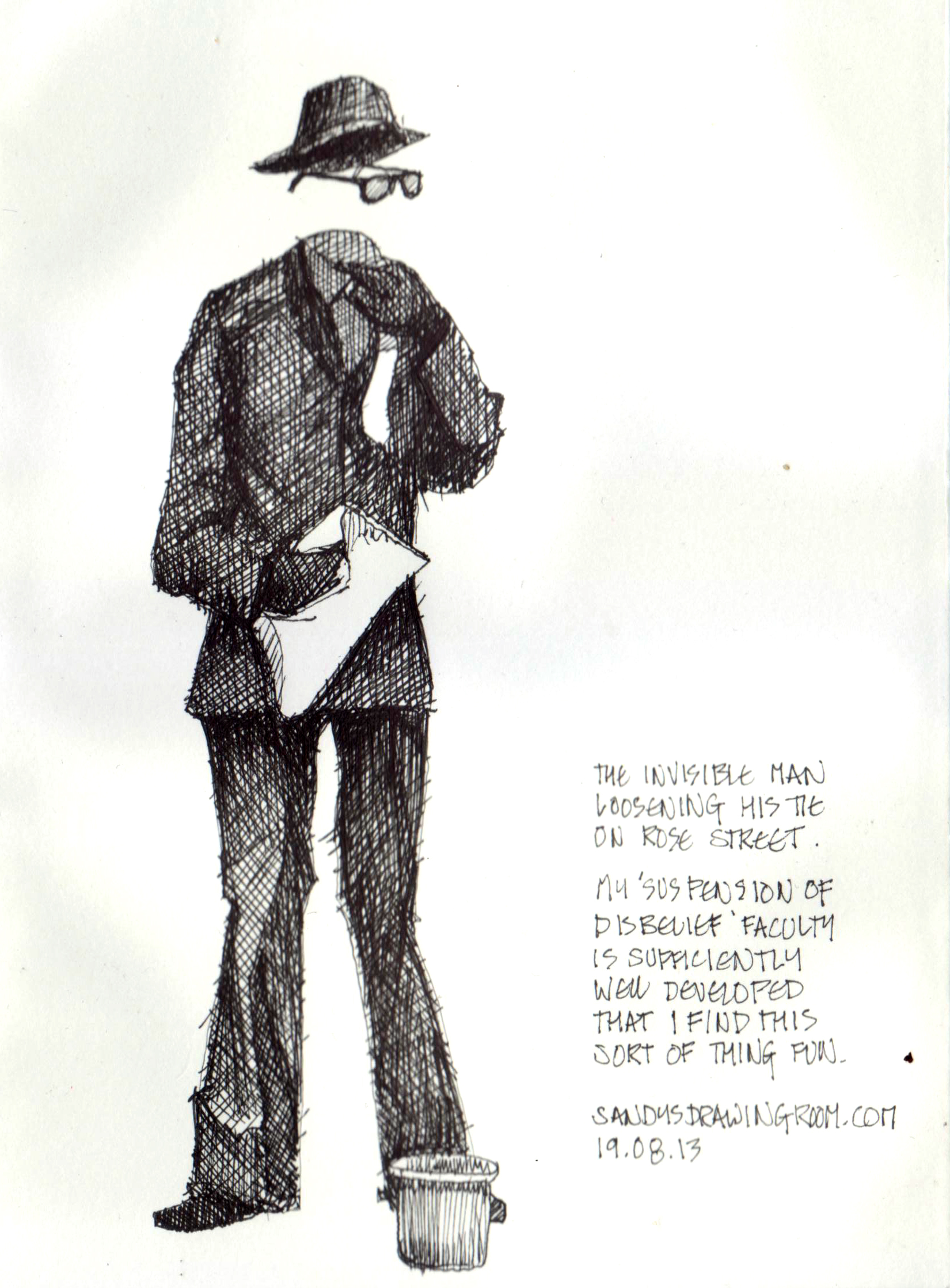 1650x2238 The Invisible Man - Invisible Drawing