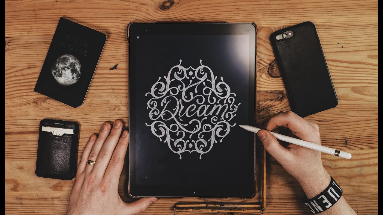 1280x720 Let's Draw! Hand Lettering On Apple Ipad Pro - Ipad Pro Drawing
