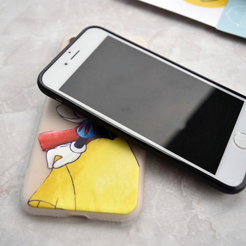 800x800 cartoon cute mickey minnie drawing coffee soft case for iphone - Iphone 6 Drawing