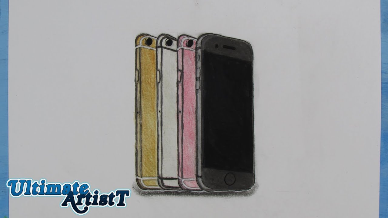 1280x720 Realistic Iphone Poster - Iphone 6s Drawing