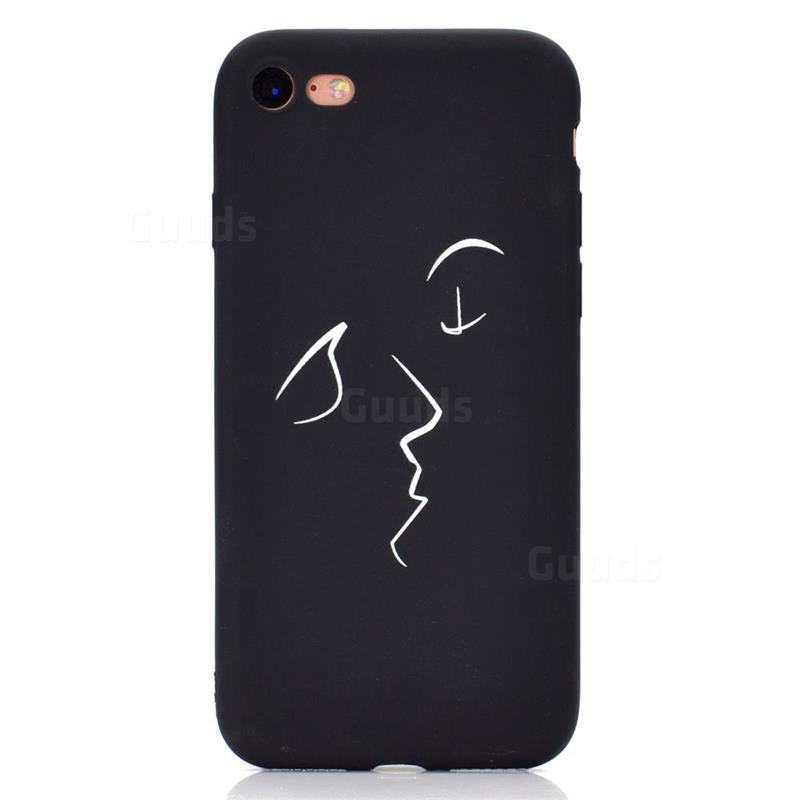 800x800 smiley chalk drawing matte black tpu phone cover for iphone - Iphone 6s Drawing