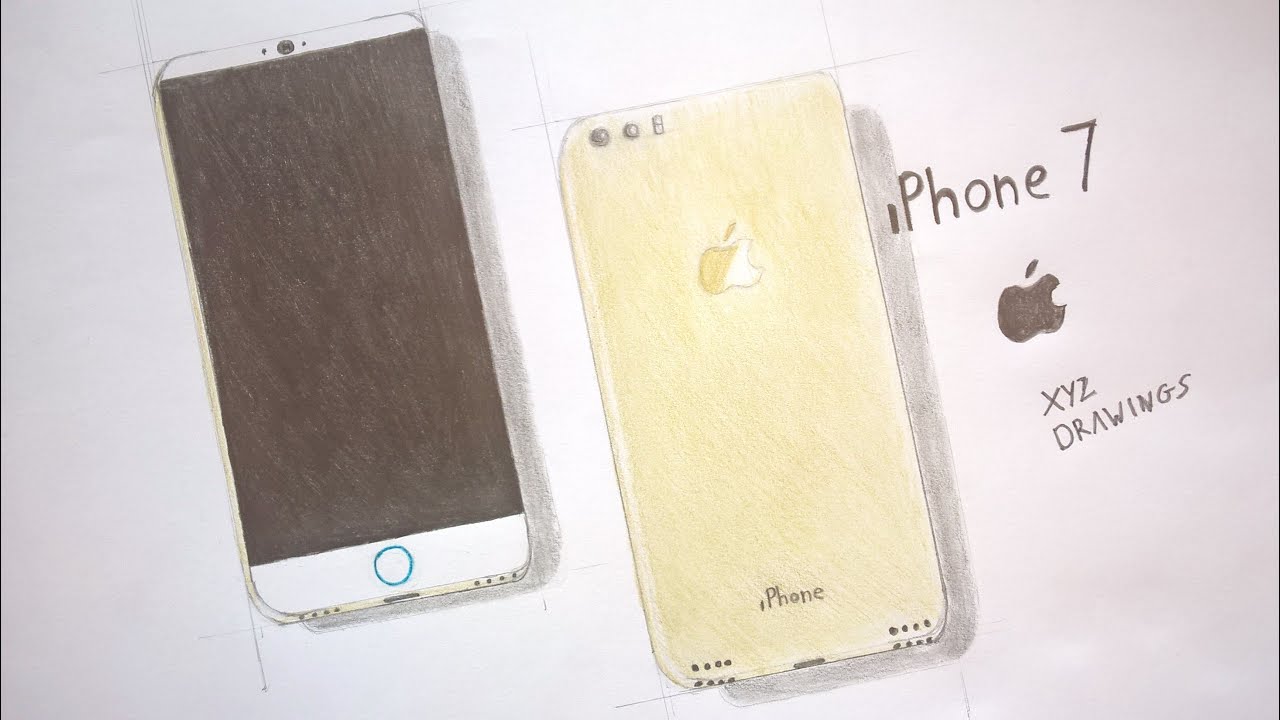1280x720 Iphone Concept Drawing - Iphone 7 Drawing