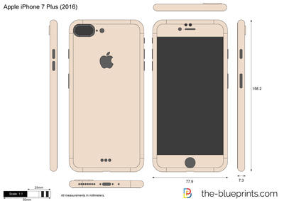 400x283 Apple Iphone Plus Vector Drawing - Iphone 7 Drawing