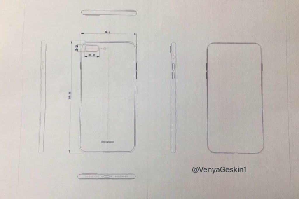 1024x681 iphone enters mass production drawings confirm new design - Iphone 7 Plus Drawing