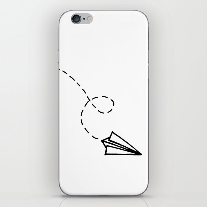 700x700 send it simple paper airplane drawing iphone skin - Iphone Drawing
