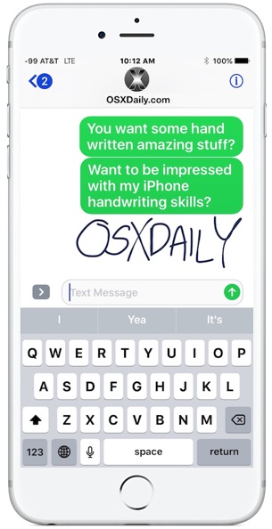 305x594 how to handwrite messages with iphone and ios - Iphone Drawing Pad