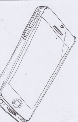 271x423 lesson observational line drawings alfie cox - Iphone Line Drawing