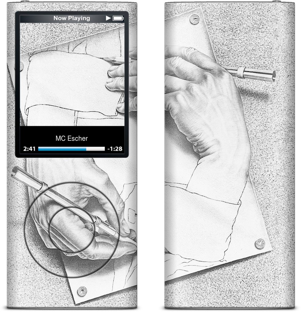 986x1024 drawing hands ipod skin - Ipod Drawing