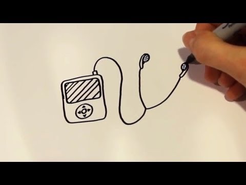 480x360 how to draw a cartoon ipod - Ipod Drawing