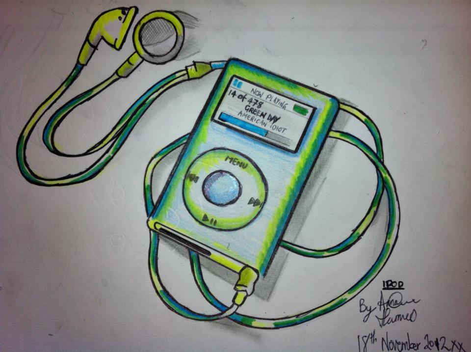960x717 ipod pic drawing drawing skill - Ipod Drawing