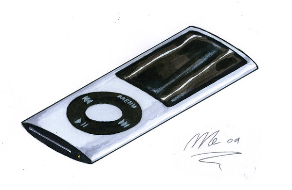 600x392 ipod realistic drawing drawing skill - Ipod Drawing