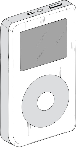 306x592 ipod clip art free vector in open office drawing - Ipod Drawing