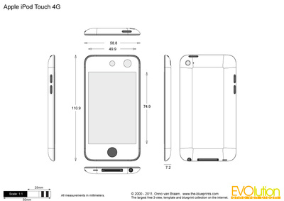 400x283 apple ipod touch vector drawing - Ipod Drawing