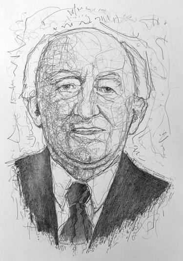 375x534 michael daniel higgins president of ireland drawing - Ireland Drawing