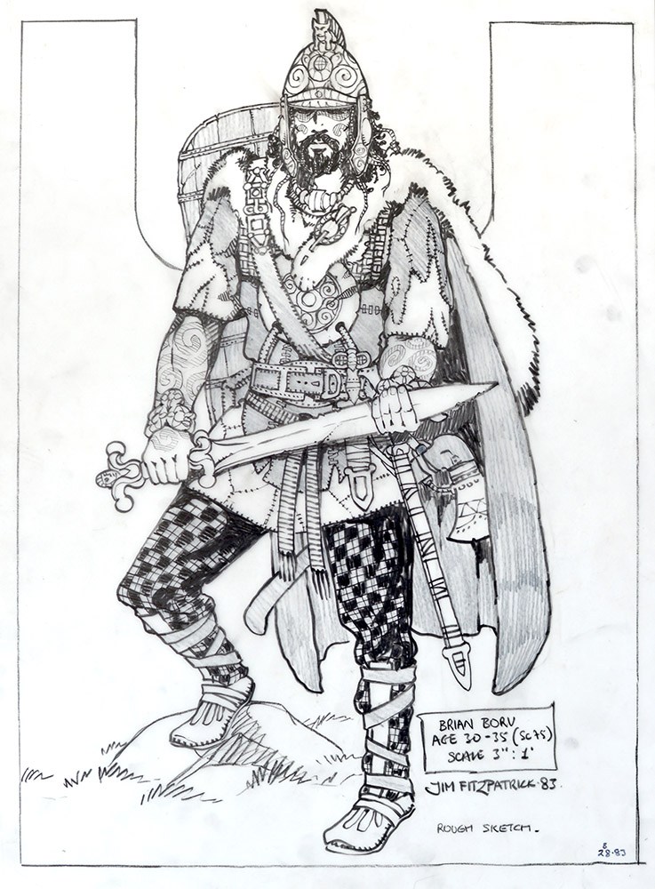 737x1000 brian boru drawing jim fitzpatrick - Ireland Drawing