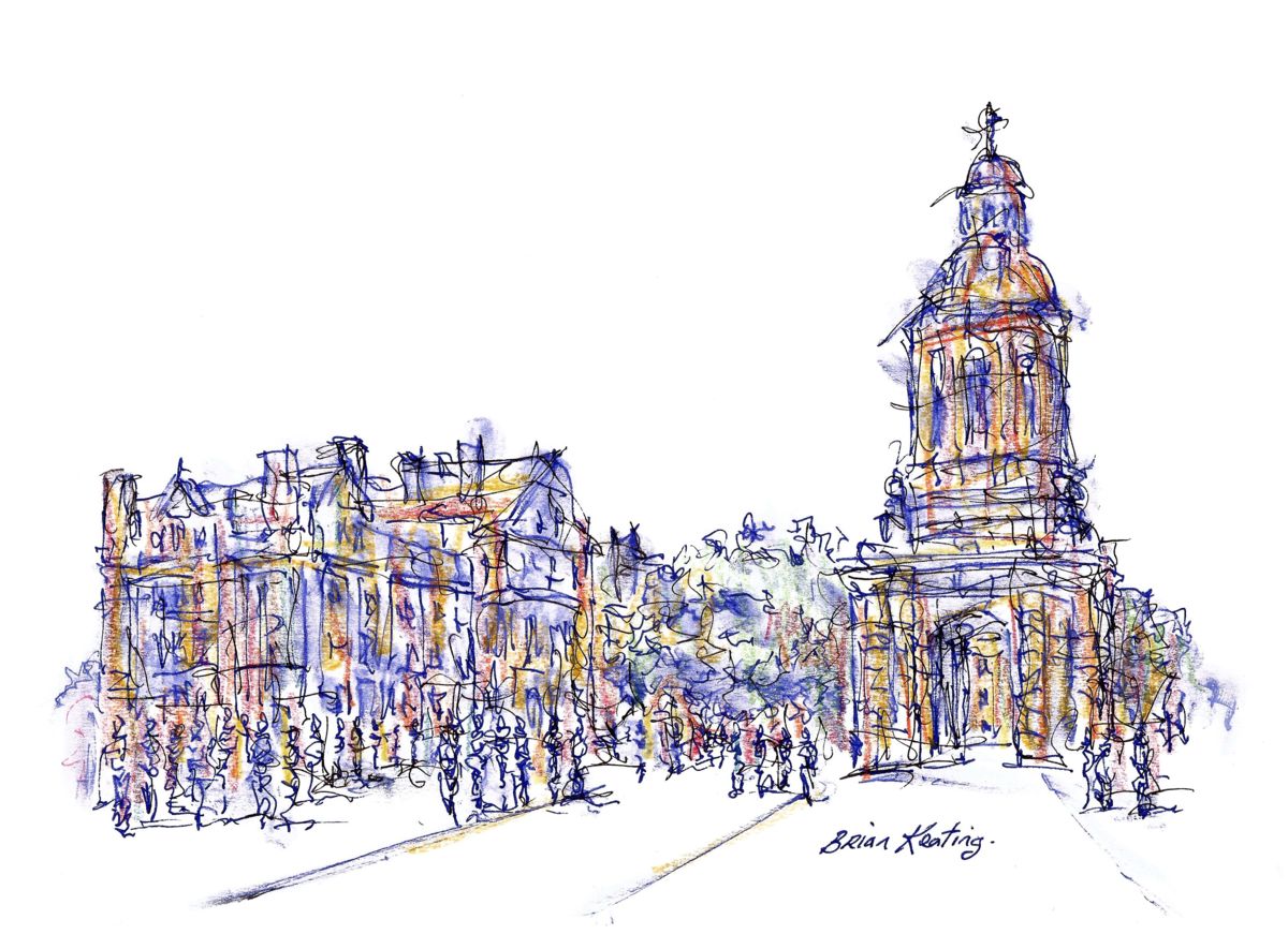 1200x885 trinity college dublin - Ireland Drawing