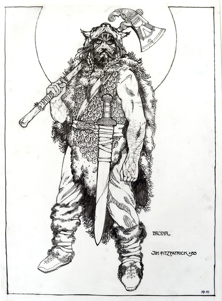 737x1000 brodir the viking drawing jim fitzpatrick - Ireland Drawing
