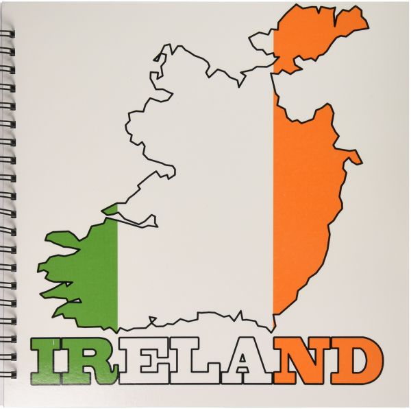 600x596 Db The Flag Of Republic Of Ireland In The Outline - Ireland Map Drawing