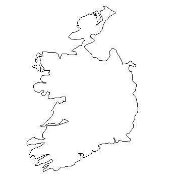 351x352 The Republic Of Ireland - Ireland Map Drawing
