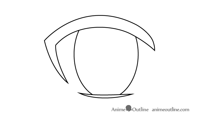 675x400 How To Draw Female Anime Eyes Tutorial - Iris Line Drawing