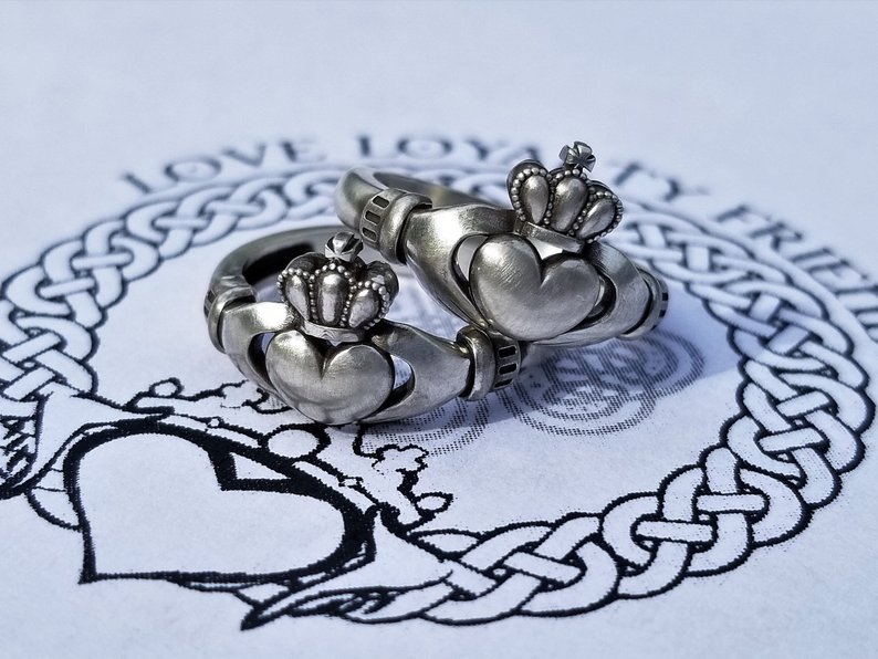 794x596 claddagh ring celtic ring celtic irish claddagh promise etsy - Irish Claddagh Drawing