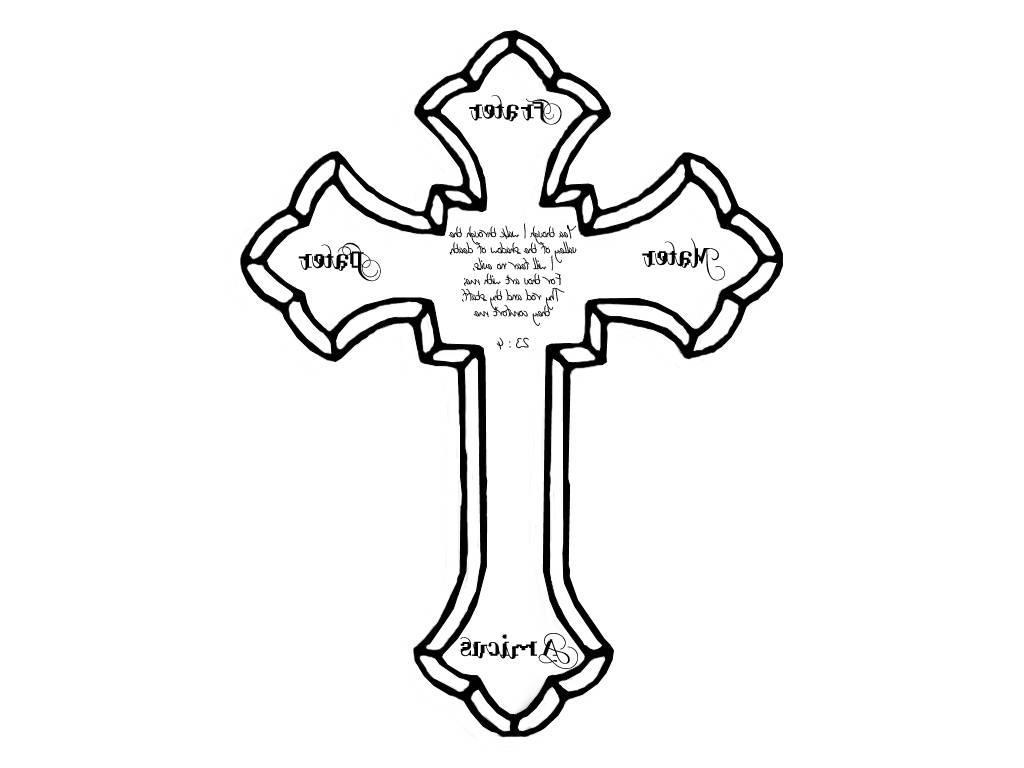 1024x768 cross drawing on irish tattoos shamrock clover cross claddagh - Irish Claddagh Drawing