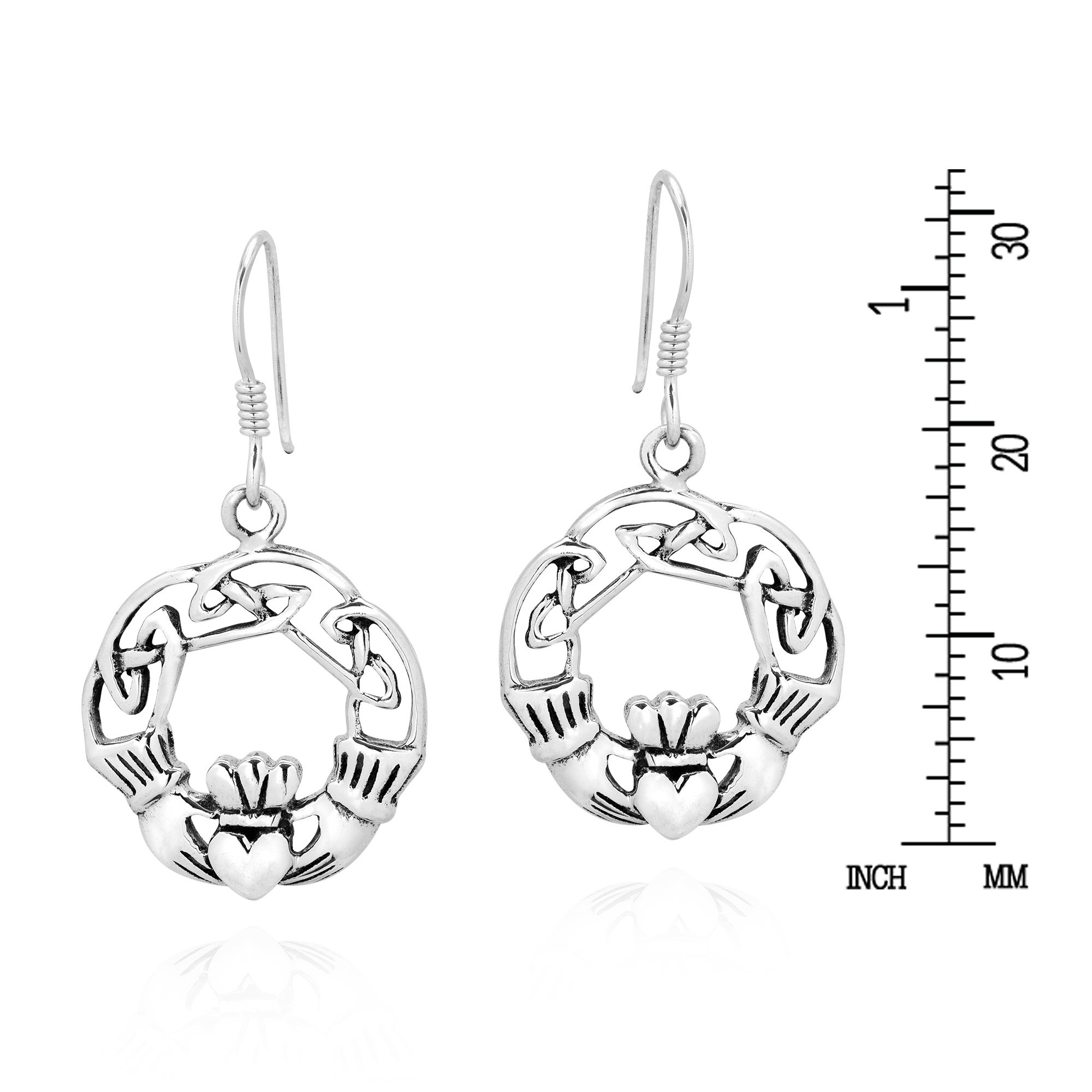 2000x2000 shop handmade celtic inspired irish heart claddagh sterling - Irish Claddagh Drawing