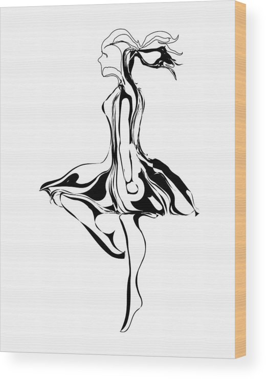 520x740 irish dancer wood print - Irish Dancer Drawing