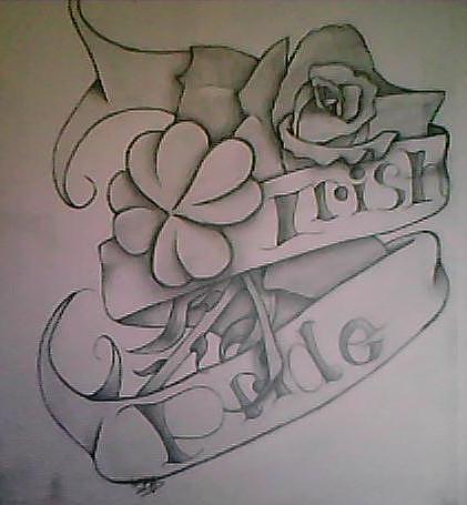 421x455 irish pride drawing - Irish Drawings