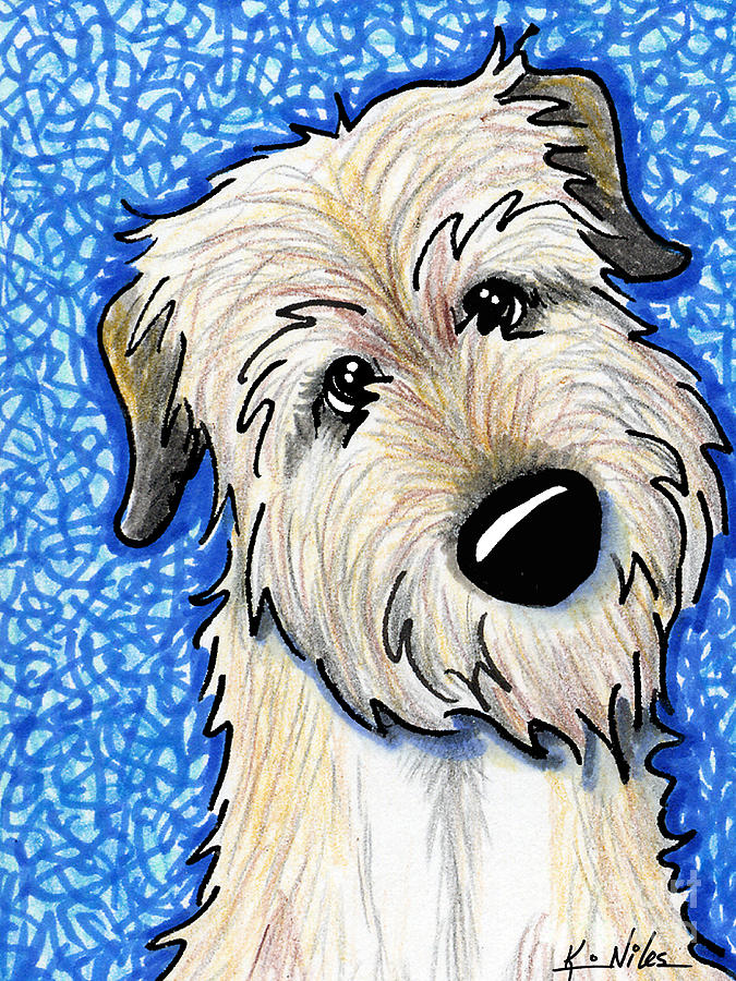 675x900 Irish Wolfhound Drawing - Irish Wolfhound Drawing