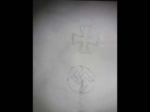 480x360 Nazi And Iron Cross Drawing - Iron Cross Drawing