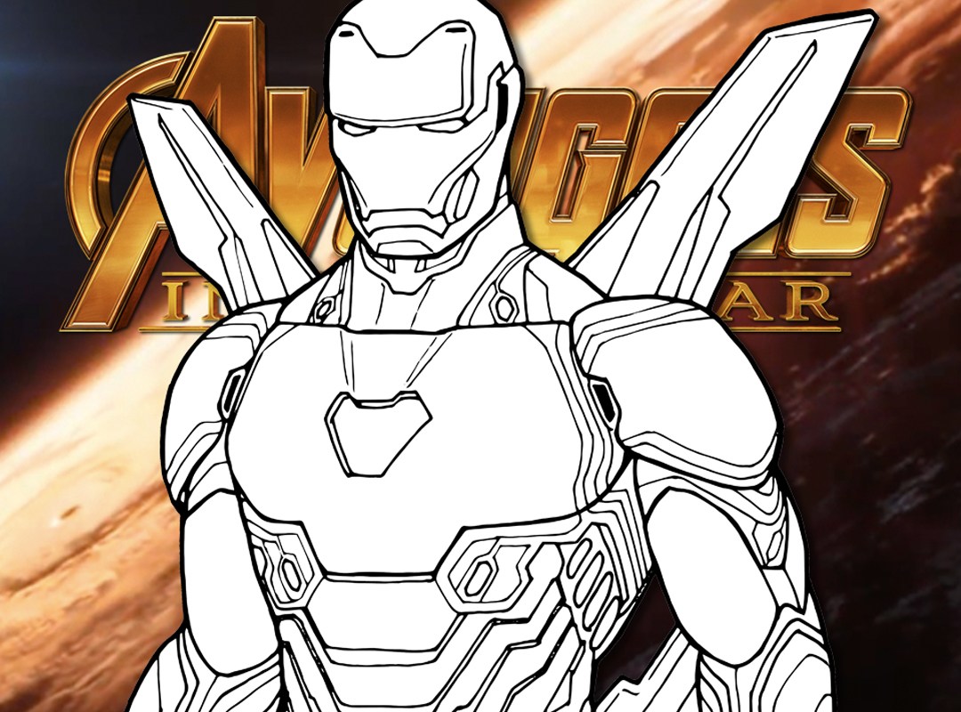 1080x800 How To Draw Iron Man - Iron Drawing