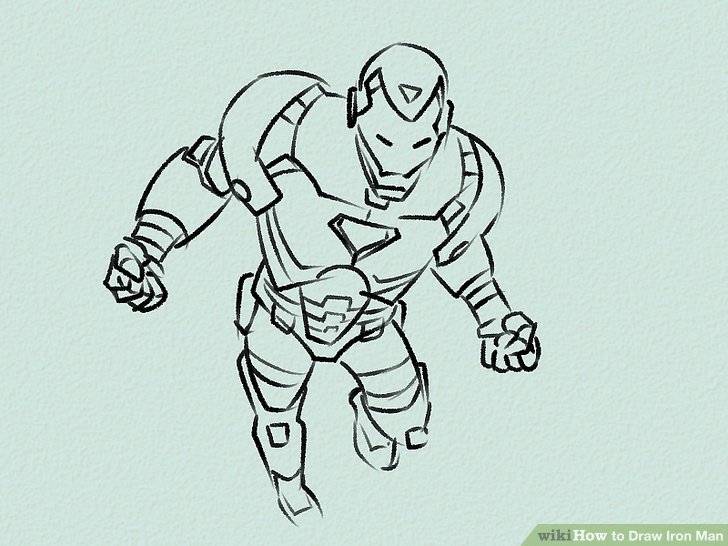 728x546 Ways To Draw Iron Man - Iron Drawing