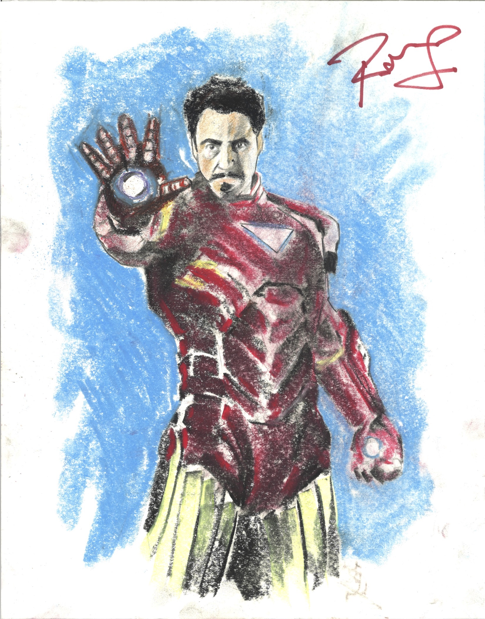 1650x2106 Charitybuzz Drawing Of Iron Man Signed - Iron Drawing
