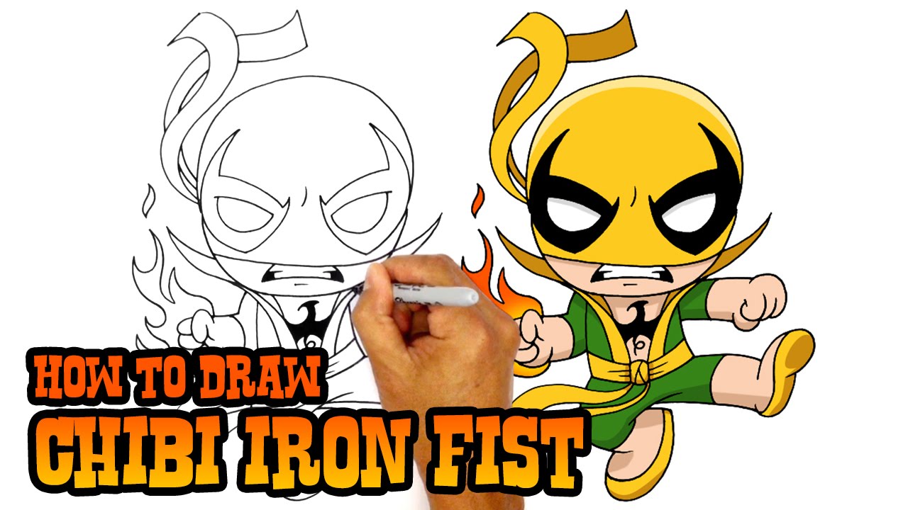 1280x720 How To Draw Iron Fist Marvel Comics - Iron Fist Drawing