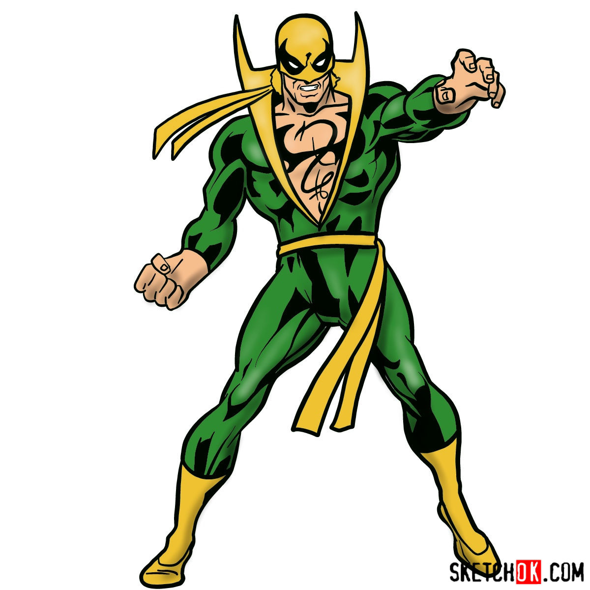 1200x1200 How To Draw Iron Fist - Iron Fist Drawing