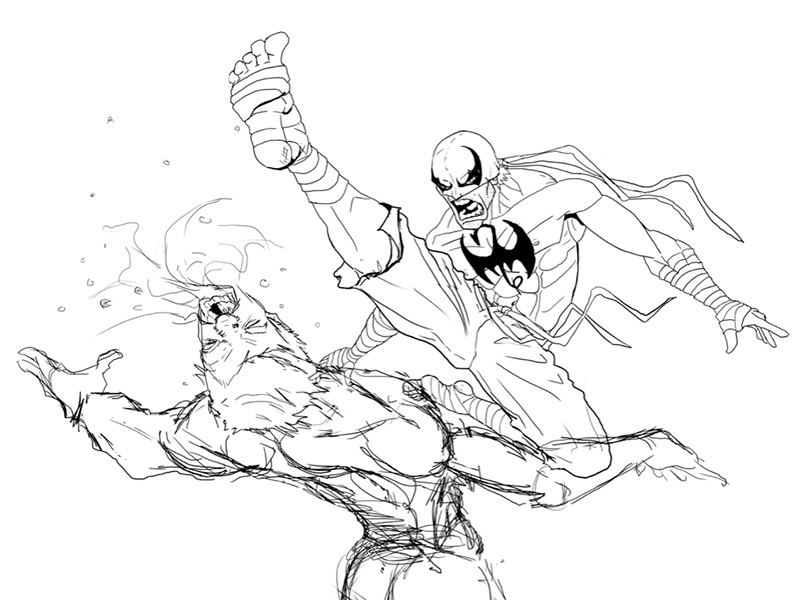 800x600 Iron Fist - Iron Fist Drawing