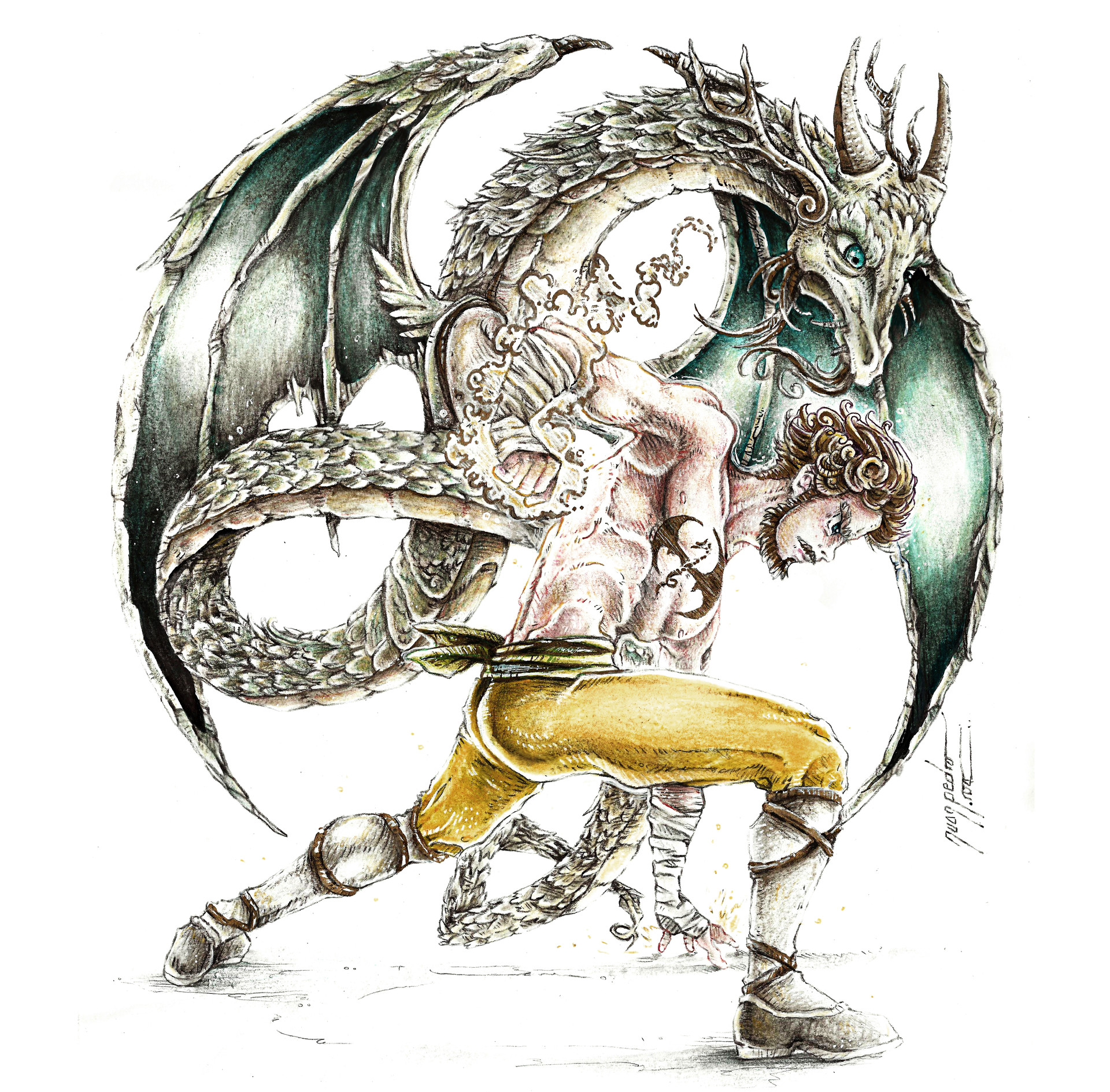 1920x1889 Artstation - Iron Fist Drawing