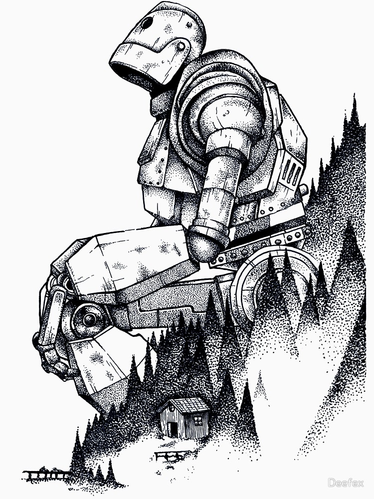 750x1000 Iron Giant T Shirt - Iron Giant Drawing