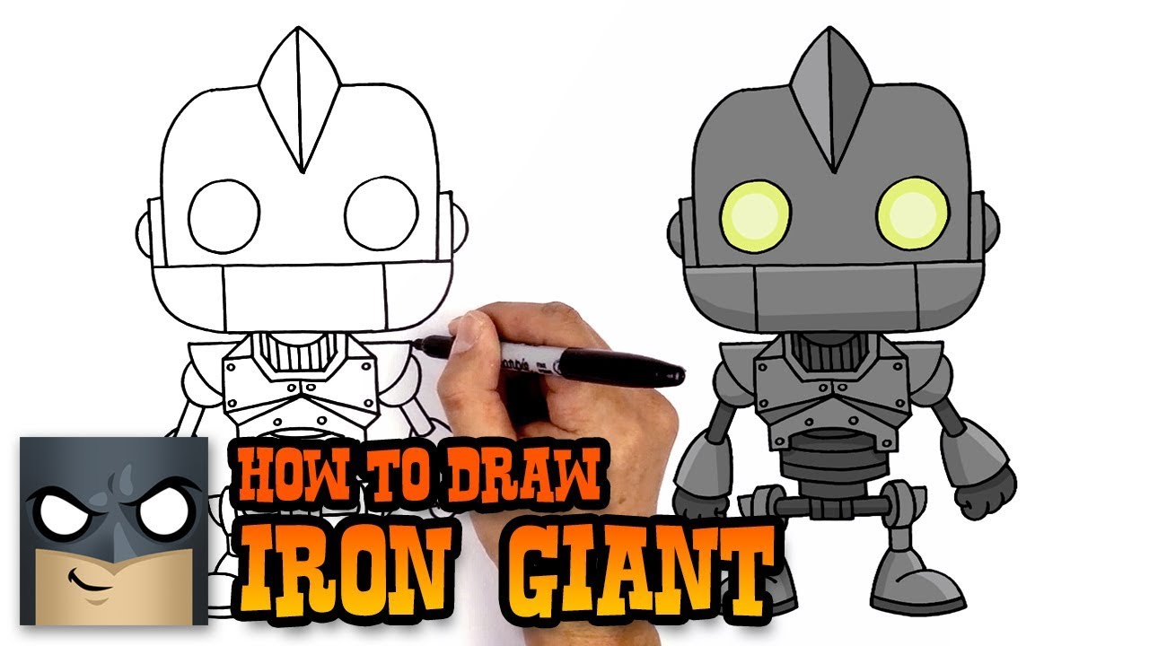 1280x720 How To Draw Iron Giant Art Tutorial - Iron Giant Drawing