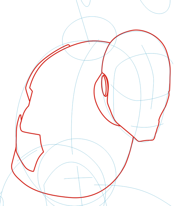 600x702 How To Draw Iron Man With Easy Step - Iron Man 2 Drawing