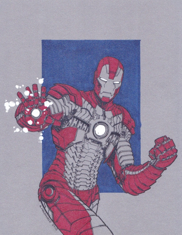 620x800 Iron Man - Iron Man 2 Drawing