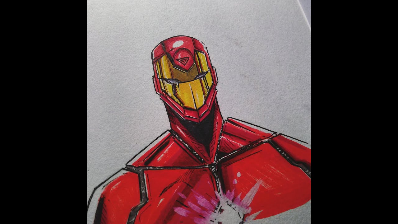 1280x720 Iron Man Marvel Civil War Drawing - Iron Man 2 Drawing