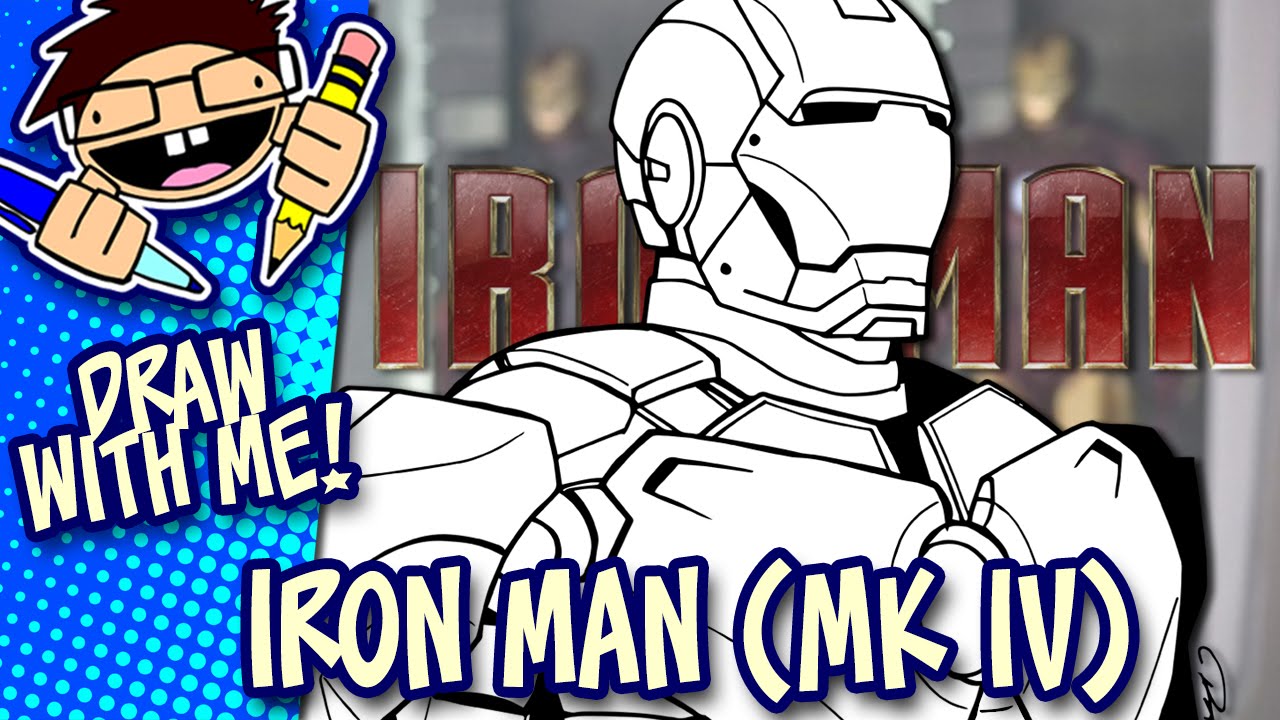1280x720 Let's Draw Iron Man Mark Iv - Iron Man 2 Drawing