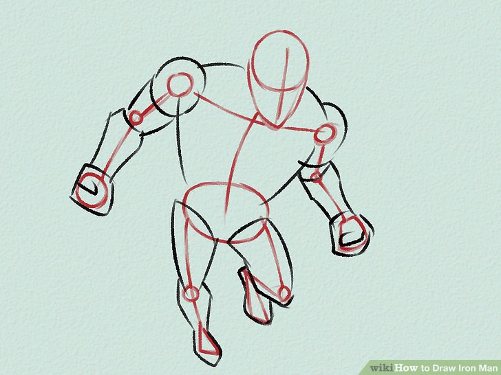 728x546 Ways To Draw Iron Man - Iron Man 2 Drawing