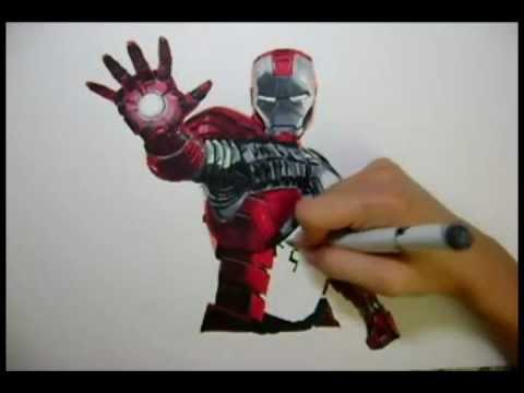480x360 The Avengers Iron Man Drawing - Iron Man 2 Drawing