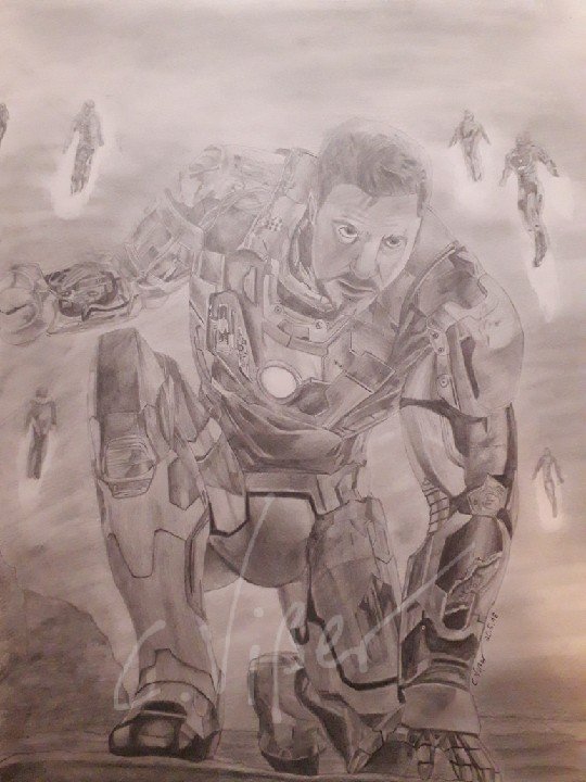 540x720 Iron Man Drawing Marvel Amino - Iron Man 3 Drawing