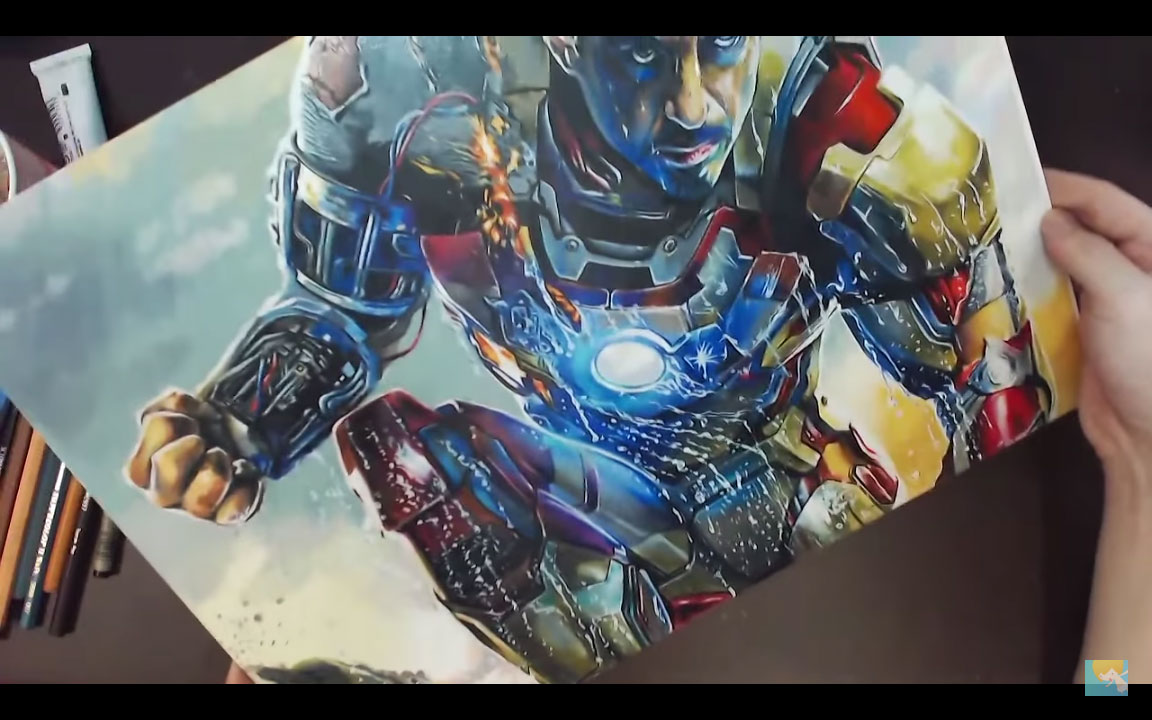 1152x720 Ironmanfan Colored Pencil Drawing Of Iron Man - Iron Man 3 Drawing